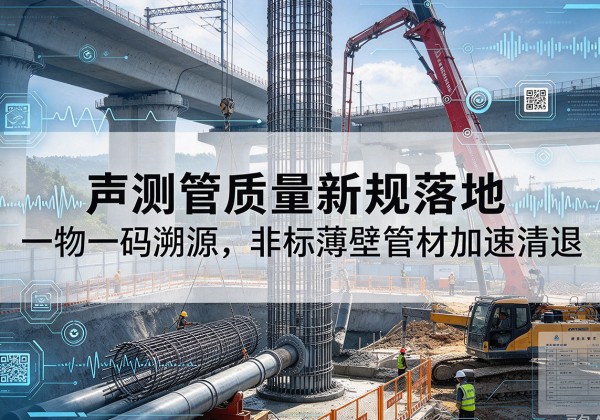汝南声测管质量新规落地，一物一码溯源，非标薄壁管材加速清退